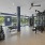 a gym with exercise equipment