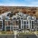 Ariel view of Riverside Wilton Apartments building in Wilton, CT